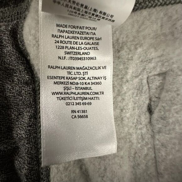 Polo Ralph Lauren ~ Grey Melange Sweatpants ~ drawstring waist and hem ~ sz XL - Picture 13 of 13